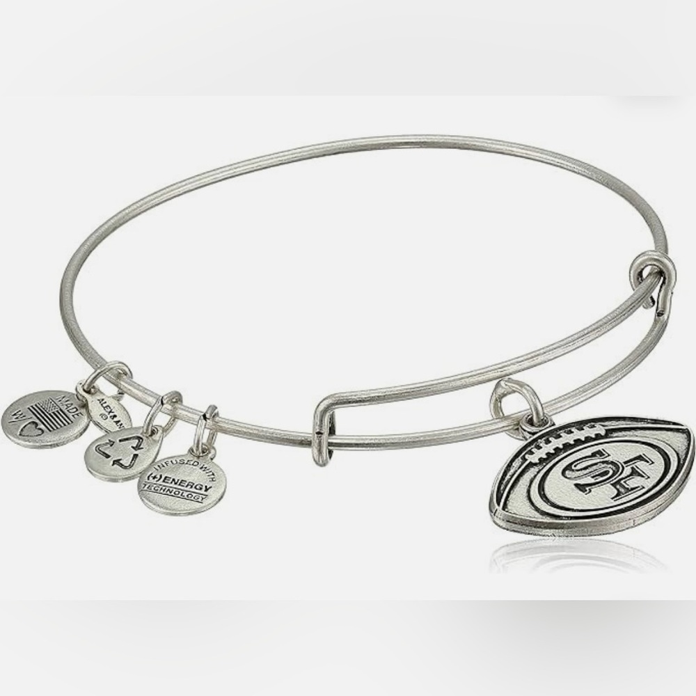 Vintage Alex and Ani Expandable NFL San Francisco 49ers Charm Bracelet